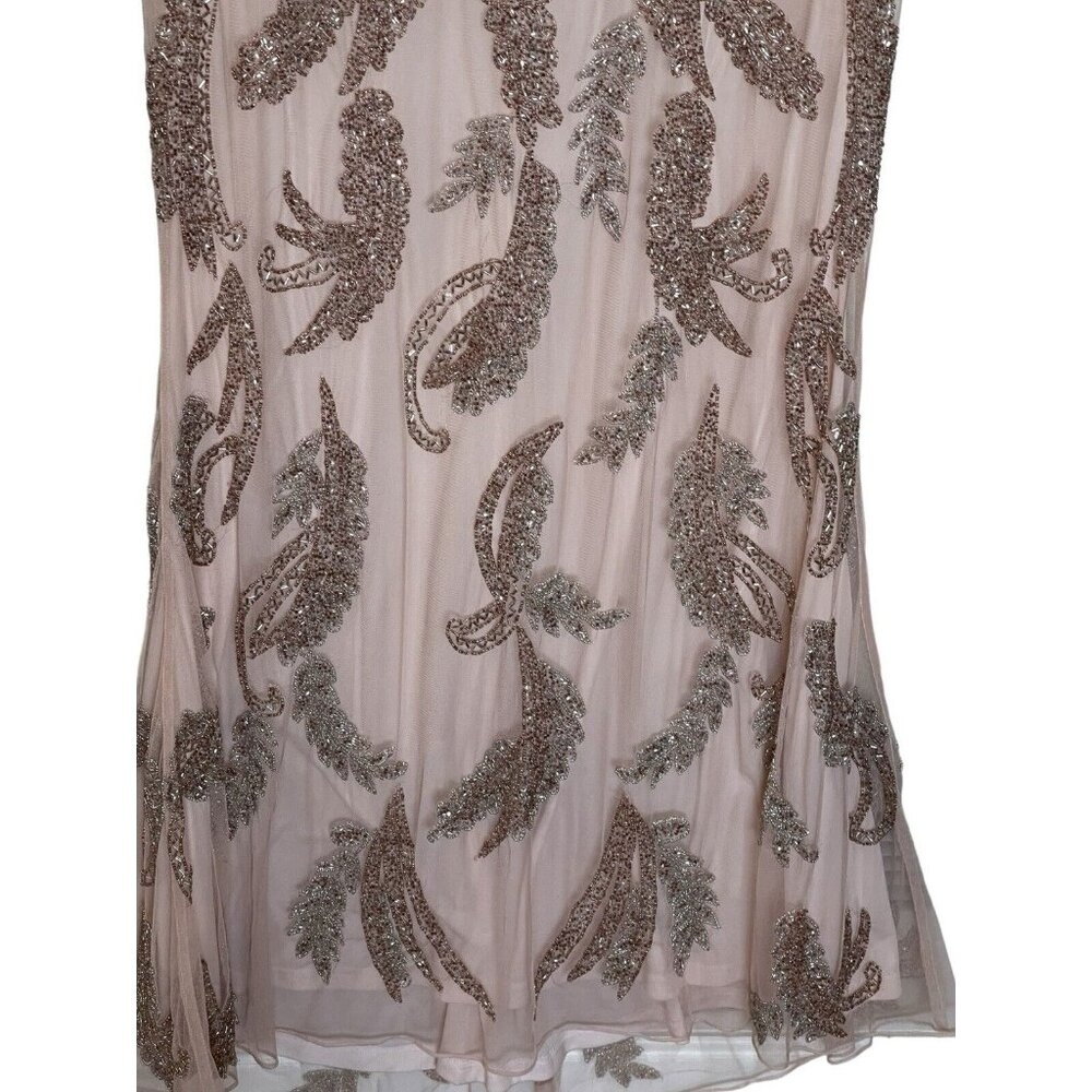 Mac Duggal Gown Dress Size 10 V Neck Sequined Beaded Embellished 6015 $598 - Picture 12 of 16